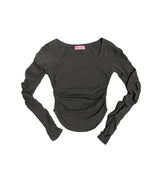 PNFメイド モモシャーリングトップ / PNF made MOMO Shirring top