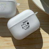 Black - Dream Some Cat AirPods Case_matt