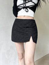ハートロースリットミニスカート / 942. Heart low slit mini sk (2color)
