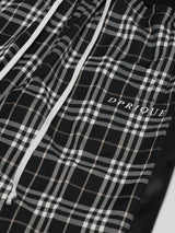 CHECK TRACK PANTS - BLACK/BLACK (4623313633398)