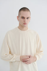 クラシックロゴテリーロングスリーブ / BSR2223FWPO087 CLASSIC LOGO TERRY LONG SLEEVE CREAM