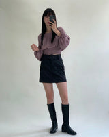 Collection 21fw - Dark Vader Mini Skirt (6614899196022)