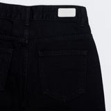 セミワイドフィットデニムパンツ/SEMI WIDE FIT BLACK+WHITE DENIM PANTS [17723]