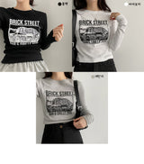 ベラアンドレタリングロングスリーブT / Bella and Lettering Long Sleeve Tee