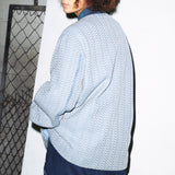 フリンジデティールジャカードジャケット/FRINGE DETAIL JACQUARD JACKET