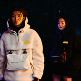 [UNISEX] EMT Bag Anorak Faux-Shearling Coat (Black) (6656025460854)