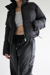 ストリングクロップダウン/String crop padding (3color)