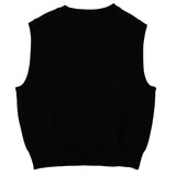 FLOWER JACQUARD VEST_BLACK (6600100446326)