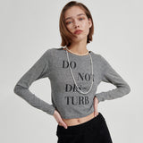 DNDB Long sleeve T-shirt [Melange Black] (6679681990774)