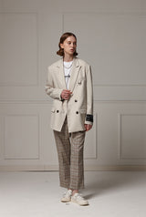 Two-button suit jacket - Ivory (4622119043190)