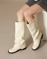 Leg warmer long Boots ivory