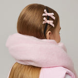 Velvet Mini Ribbon Hairband _ Pink