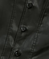 87-STAN032 [VeganLeather]ボールドウェイスティッチレザージャケット