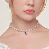 SAPPHIRE BLUE NECKLACE (4625856135286)