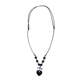 Heart ribbon ball (black)
