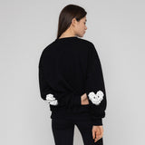 [UNISEX]エルボークラウドハートスマイルスウェットシャツ
