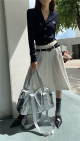 オーロラセーラートップ/Aurora Navy Collar Top