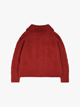 TOGGLE COLLAR CARDIGAN
