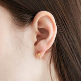 ベイビーリボンワンタッチピアス / [925 SILVER] Baby Ribbon One touch Earring