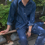 ASCLO Non Fade Linen Long Sleeve Shirt (3color)