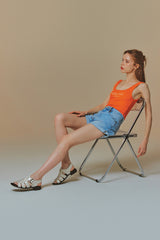 ミリーフラットサンダル / MILLY FLAT SANDALS_3COLORS