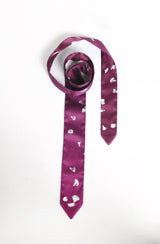 ローズサテンタイ / ROSE SATIN TIE #MAGENTA