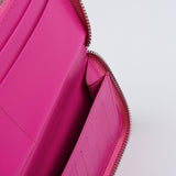 クロコダイルエンボラージウォレット/CROCODILE EMBO LARGE WALLET-PINK