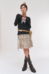 ディアアイレットTシャツ/Dear eyelet t (2 colors)