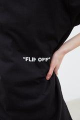 FLIP OFF T-SHIRT (BLACK) (6562395160694)