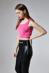 Faux leather leggings