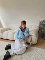ポケットクロップフードジップアップ / Pocket Crop Hood Zip Up (3color)