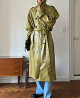 [自主製作] LUCAS leather trench coat 2 color (6678768746614)