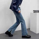 MOブーツカットオープンデニムパンツ/MO bootcut open denim pants