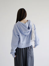 ピーナッツクロップジップアップ/Peanut Crop Hood Zip Up (4color)