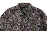 コンプレックス 1/2 シャツ / COMPLEX BYZANTINE PAISLEY 1/2 SHIRT BROWN