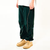 スクルーアップジッパージョガーパンツ / SCREW UP ZIPPER JOGGER PANTS (GREEN)