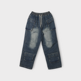 2 Low Nerd Cargo Banding Denim Pants (2color)