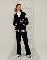 M PATCH VARSITY CARDIGAN BLACK (6691449143414)