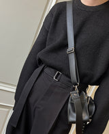 eyelet two pocket cross bag (6658954395766)