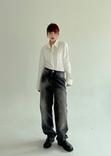 ウィッシュブラックデニムパンツ/no.3618 Wished Black Denim Pants