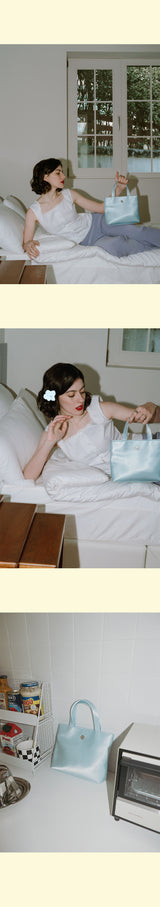 Mari Silk Tote Bag_Blue