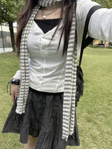 デイリーボタンスリットロングスリーブ / Daily button slit long sleeve