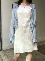 Layered Punching Mini Dress