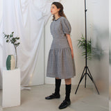 Bonita flower check dress (6657246920822)