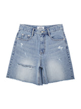 ダメージデニムショート / W1012 DAMAGE DENIM SHORT