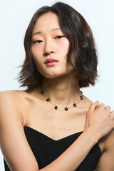 Bead flower choker