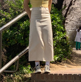 イージーコットンロングスカート / Easy Cotton Long Skirt (3 colors)