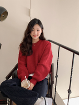[SHOPPERMADE] Nuts Mohair Wool Knit (4color)