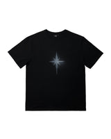 スプレー ハーフトップ Tシャツ / Sprayed Half Top (Black)