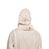 ストライプフードウィズスリーブマフラー / STRIPE HOOD WITH SLEEVE (4449180614774)